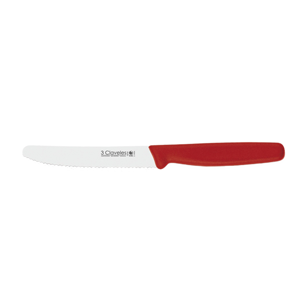 Cuchillo Mesa Rojo 3 Claveles - A Poutada